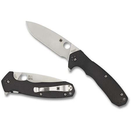 Spyderco 2024 Spyderco Amalgam Carbon Fiber/G-10 Laminate Plain SPY-C234CFP